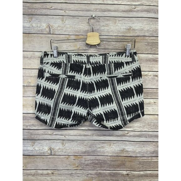 American Eagle Womens 6 Midi Shorts Stretch Boho Southwest Print Gray Tan Flat - Picture 5 of 10